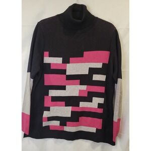 Parkhurst Collectibles Sweater Women's Cotton‎ Turtleneck Sweater Size Large